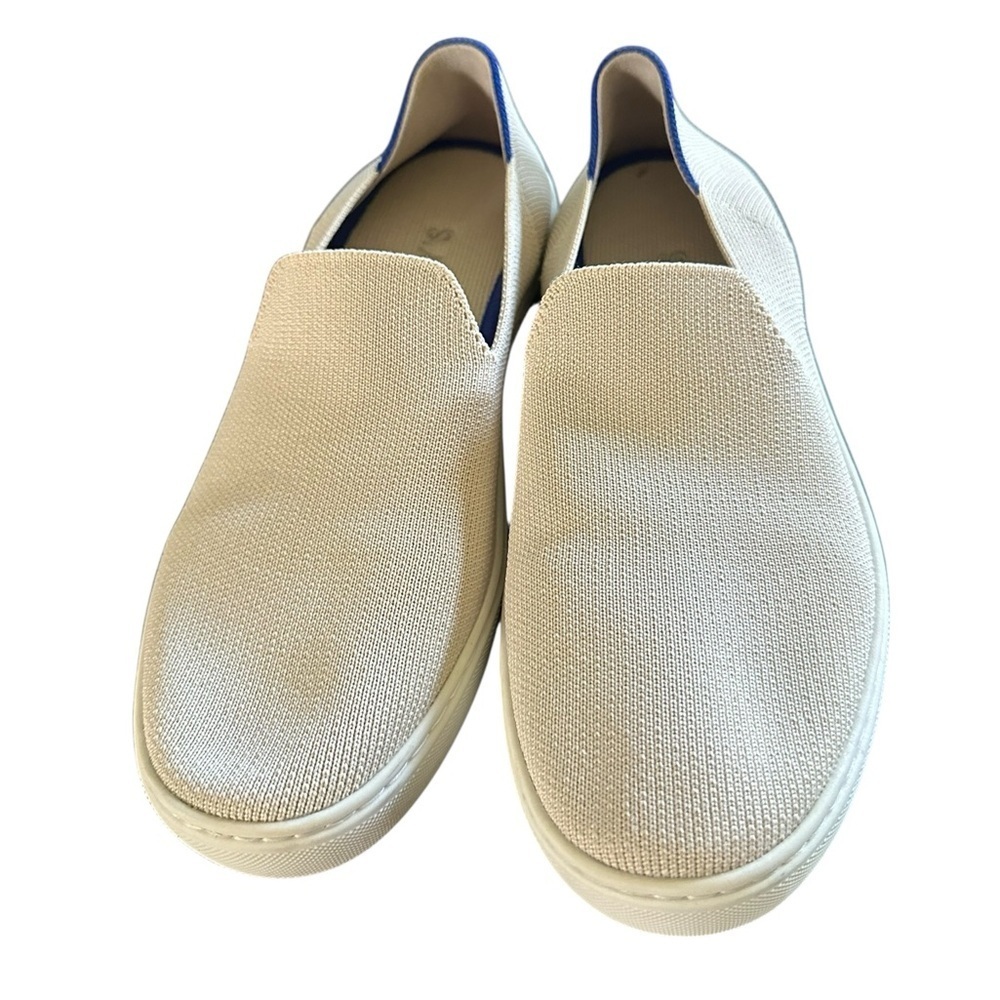 Rothy's Cream Loafers Slip-On Shoes size 8